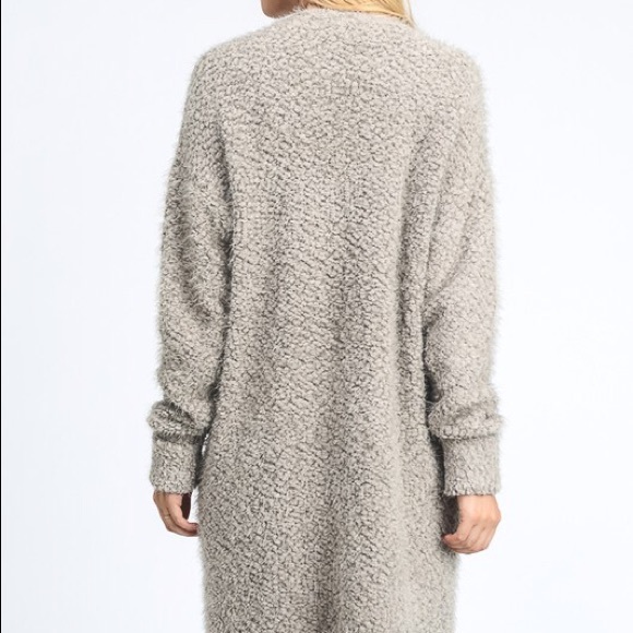 Bottom-Down Double Pocket Long Cardigan - Picture 6 of 7